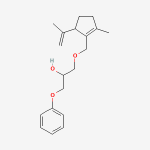 molecular formula C19H26O3 B6058328 1-[(5-isopropenyl-2-methyl-1-cyclopenten-1-yl)methoxy]-3-phenoxy-2-propanol 