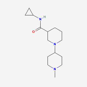 molecular formula C15H27N3O B6058498 N-cyclopropyl-1'-methyl-1,4'-bipiperidine-3-carboxamide 
