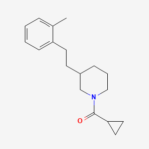 molecular formula C18H25NO B6058620 1-(cyclopropylcarbonyl)-3-[2-(2-methylphenyl)ethyl]piperidine 