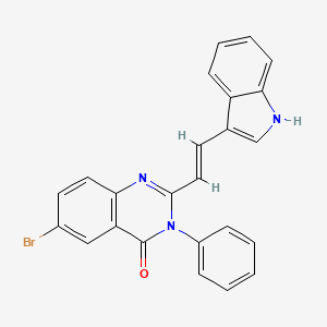 molecular formula C24H16BrN3O B6058632 6-bromo-2-[2-(1H-indol-3-yl)vinyl]-3-phenyl-4(3H)-quinazolinone 
