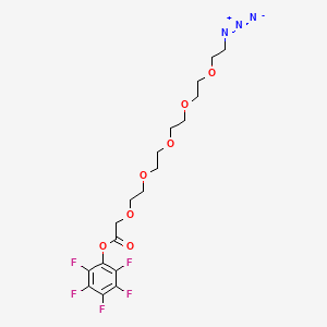 molecular formula C18H22F5N3O7 B605869 Azido-PEG5-CH2CO2-PFP CAS No. 2144777-92-2