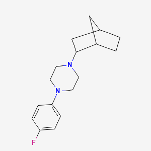 molecular formula C17H23FN2 B6058696 1-bicyclo[2.2.1]hept-2-yl-4-(4-fluorophenyl)piperazine 