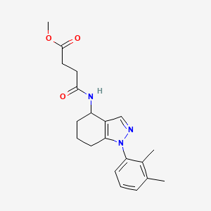 molecular formula C20H25N3O3 B6058752 methyl 4-{[1-(2,3-dimethylphenyl)-4,5,6,7-tetrahydro-1H-indazol-4-yl]amino}-4-oxobutanoate 