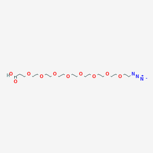 molecular formula C19H37N3O10 B605881 叠氮-PEG8-酸 CAS No. 1214319-92-2