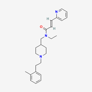 (2E)-N-ethyl-N-({1-[2-(2-methylphenyl)ethyl]-4-piperidinyl}methyl)-3-(2-pyridinyl)acrylamide