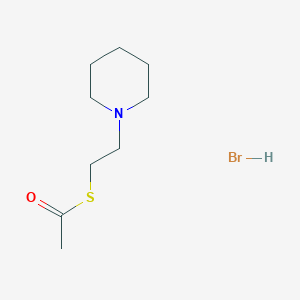 molecular formula C9H18BrNOS B6058831 S-[2-(1-piperidinyl)ethyl] ethanethioate hydrobromide 