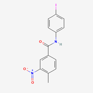 molecular formula C14H11IN2O3 B6058855 N-(4-iodophenyl)-4-methyl-3-nitrobenzamide 