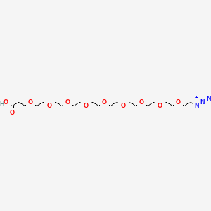 molecular formula C21H41N3O11 B605888 叠氮化物-PEG9-酸 CAS No. 1670249-37-2