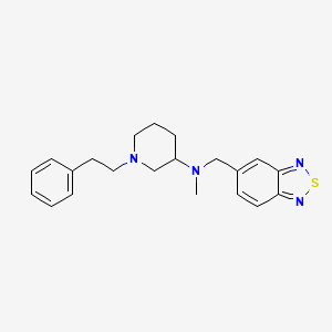 molecular formula C21H26N4S B6058882 N-(2,1,3-benzothiadiazol-5-ylmethyl)-N-methyl-1-(2-phenylethyl)-3-piperidinamine 