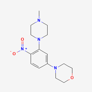 molecular formula C15H22N4O3 B6058896 4-[3-(4-methyl-1-piperazinyl)-4-nitrophenyl]morpholine 