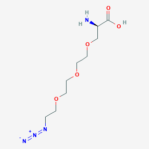 molecular formula C9H18N4O5 B605893 叠氮-PEG3-C1-Ala CAS No. 2054345-67-2