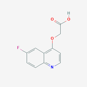 molecular formula C11H8FNO3 B6058993 [(6-fluoro-4-quinolinyl)oxy]acetic acid 