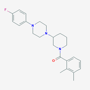 molecular formula C24H30FN3O B6059156 1-[1-(2,3-dimethylbenzoyl)-3-piperidinyl]-4-(4-fluorophenyl)piperazine 