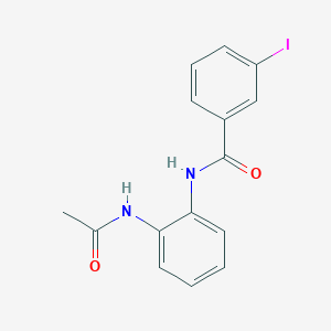 molecular formula C15H13IN2O2 B6059189 N-[2-(acetylamino)phenyl]-3-iodobenzamide 