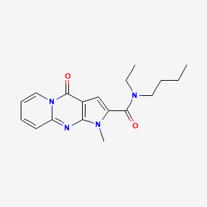 molecular formula C18H22N4O2 B6059232 N-butyl-N-ethyl-1-methyl-4-oxo-1,4-dihydropyrido[1,2-a]pyrrolo[2,3-d]pyrimidine-2-carboxamide 