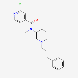 molecular formula C21H26ClN3O B6059239 2-chloro-N-methyl-N-[1-(3-phenylpropyl)-3-piperidinyl]isonicotinamide 