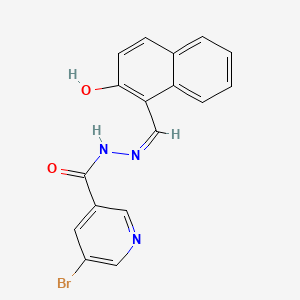 molecular formula C17H12BrN3O2 B6059267 5-bromo-N'-[(2-hydroxy-1-naphthyl)methylene]nicotinohydrazide 