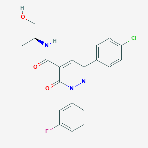 molecular formula C20H17ClFN3O3 B605929 AHR antagonist 1 CAS No. 2162982-11-6