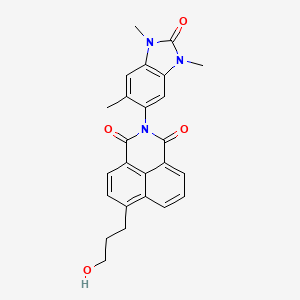 6-(3-Oxidanylpropyl)-2-(1,3,6-Trimethyl-2-Oxidanylidene-Benzimidazol-5-Yl)benzo[de]isoquinoline-1,3-Dione