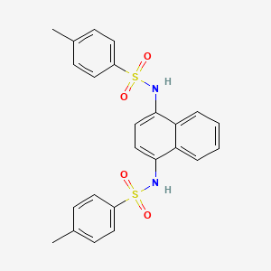 molecular formula C24H22N2O4S2 B6059392 N,N'-1,4-naphthalenediylbis(4-methylbenzenesulfonamide) 