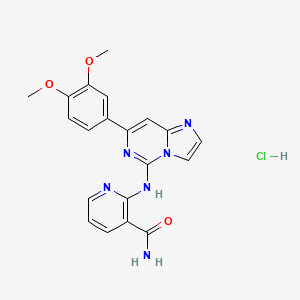 molecular formula C20H19ClN6O3 B605946 Syk 抑制剂 IV，BAY 61-3606 CAS No. 1615197-10-8
