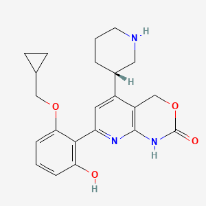 molecular formula C22H25N3O4 B605947 Bay 65-1942 (游离碱) CAS No. 600734-02-9