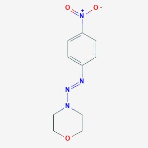 molecular formula C10H12N4O3 B060595 4-[(4-Nitrophenyl)azo]-morpholine CAS No. 161265-61-8