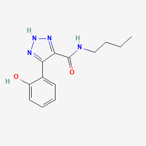 molecular formula C13H16N4O2 B6059517 N-butyl-5-(2-hydroxyphenyl)-1H-1,2,3-triazole-4-carboxamide 