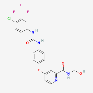 molecular formula C21H16ClF3N4O4 B605952 Sorafenib metabolite M3 CAS No. 1380310-94-0