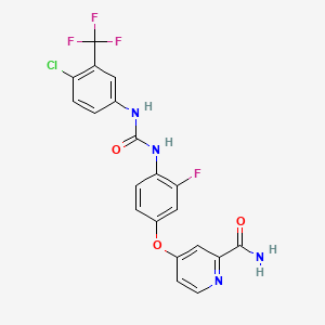 molecular formula C20H13ClF4N4O3 B605954 瑞戈非尼代谢物 M4 CAS No. 1343498-72-5