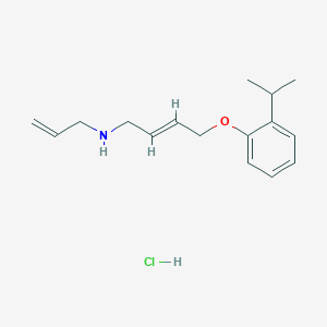 molecular formula C16H24ClNO B6059564 N-allyl-4-(2-isopropylphenoxy)but-2-en-1-amine hydrochloride 