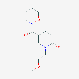 molecular formula C13H22N2O4 B6059581 1-(2-methoxyethyl)-5-(1,2-oxazinan-2-ylcarbonyl)-2-piperidinone 