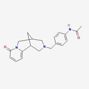 molecular formula C20H23N3O2 B6059636 N-{4-[(6-oxo-7,11-diazatricyclo[7.3.1.0~2,7~]trideca-2,4-dien-11-yl)methyl]phenyl}acetamide 