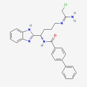molecular formula C26H26ClN5O B605964 BB-Cl-Amidine CAS No. 1802637-39-3