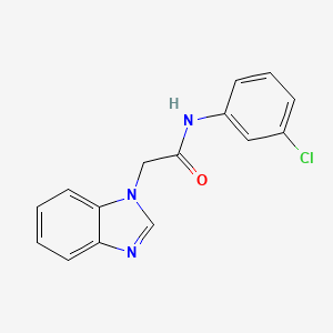molecular formula C15H12ClN3O B6059653 2-(1H-benzimidazol-1-yl)-N-(3-chlorophenyl)acetamide 