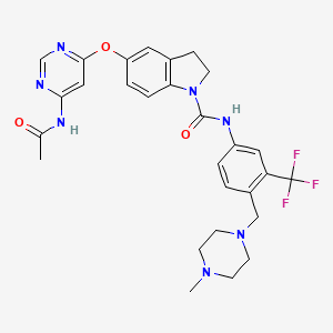 molecular formula C28H30F3N7O3 B605968 Nvp-bbt594 CAS No. 882405-89-2