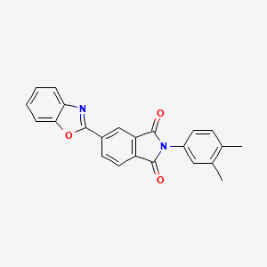 molecular formula C23H16N2O3 B6059721 5-(1,3-benzoxazol-2-yl)-2-(3,4-dimethylphenyl)-1H-isoindole-1,3(2H)-dione 