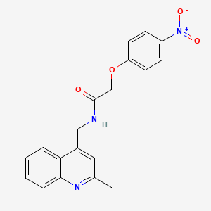 N-[(2-methylquinolin-4-yl)methyl]-2-(4-nitrophenoxy)acetamide