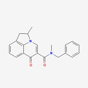 molecular formula C21H20N2O2 B6059810 N-benzyl-N,2-dimethyl-6-oxo-1,2-dihydro-6H-pyrrolo[3,2,1-ij]quinoline-5-carboxamide 