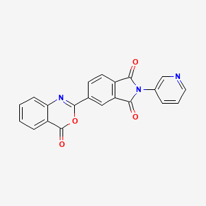 5-(4-oxo-4H-3,1-benzoxazin-2-yl)-2-(3-pyridinyl)-1H-isoindole-1,3(2H)-dione