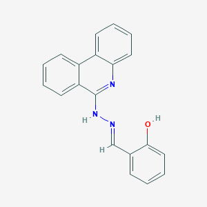 molecular formula C20H15N3O B6059907 2-hydroxybenzaldehyde 6-phenanthridinylhydrazone 