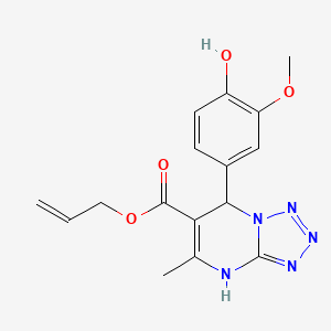 molecular formula C16H17N5O4 B6059939 allyl 7-(4-hydroxy-3-methoxyphenyl)-5-methyl-4,7-dihydrotetrazolo[1,5-a]pyrimidine-6-carboxylate 