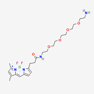 molecular formula C24H37BF2N4O5 B605994 BDP FL-PEG4-amine TFA salt CAS No. 2183473-14-3