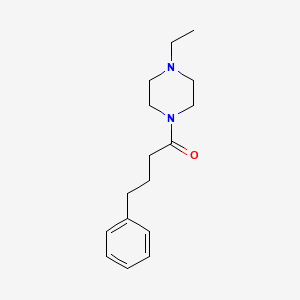 molecular formula C16H24N2O B6059957 1-ethyl-4-(4-phenylbutanoyl)piperazine 