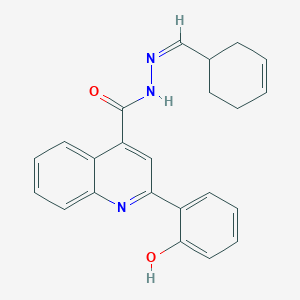 molecular formula C23H21N3O2 B6060020 N'-(3-cyclohexen-1-ylmethylene)-2-(2-hydroxyphenyl)-4-quinolinecarbohydrazide 