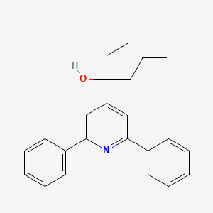 molecular formula C24H23NO B6060093 4-(2,6-diphenyl-4-pyridinyl)-1,6-heptadien-4-ol 