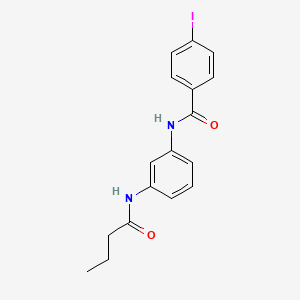 molecular formula C17H17IN2O2 B6060179 N-[3-(butyrylamino)phenyl]-4-iodobenzamide 