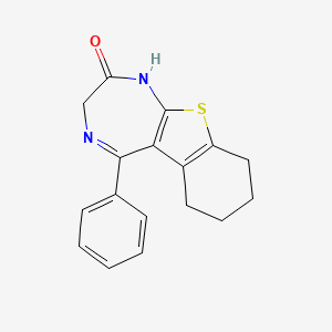 molecular formula C17H16N2OS B606018 Bentazepam CAS No. 29462-18-8
