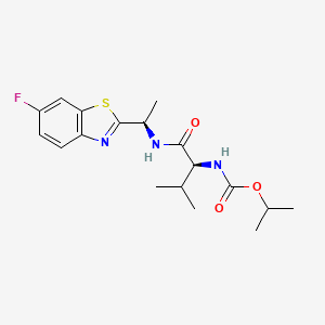 molecular formula C18H24FN3O3S B606019 Benthiavalicarb-isopropyl CAS No. 177406-68-7
