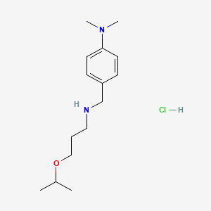 molecular formula C15H27ClN2O B6060261 [4-(dimethylamino)benzyl](3-isopropoxypropyl)amine hydrochloride 